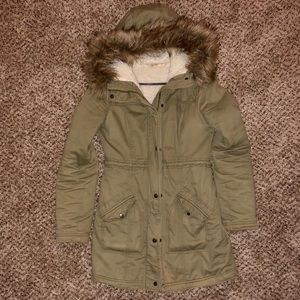 Olive Green Hollister Coat
